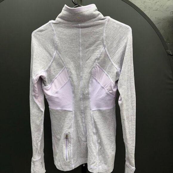 Lululemon Athletica Purple with Black and Gray Blends Track Jacket - Picture 4 of 5